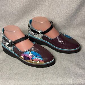 SoleTech Leather Mary Jane Shoes – Artsy & Unique. Size 6,5